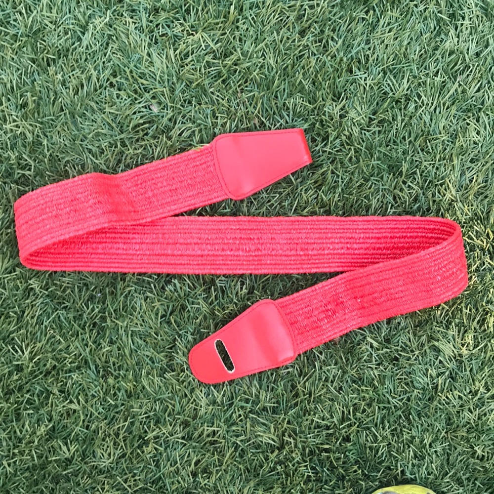 Elastic & leather belt vintage